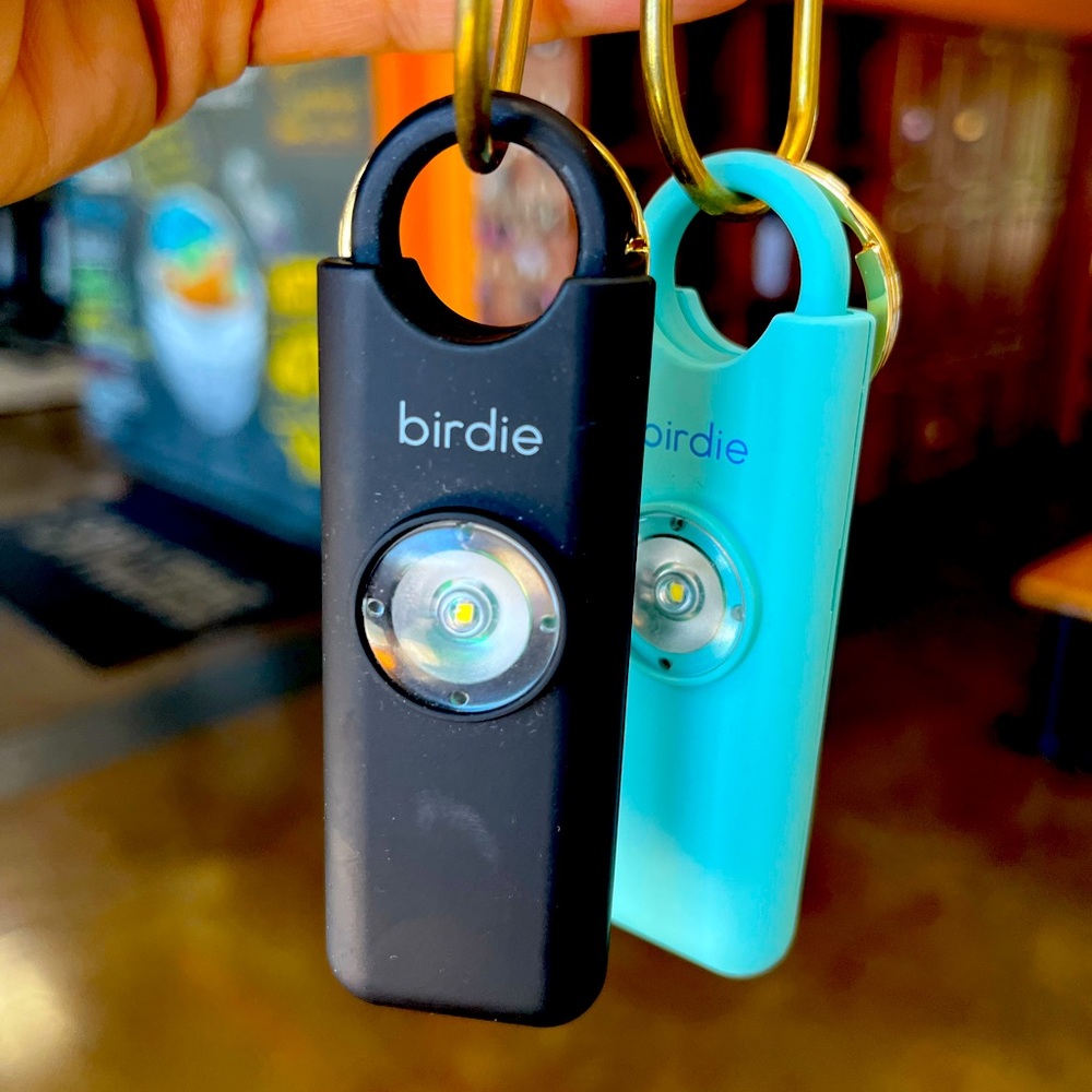 BIRDIE Brass Keychain Security Alarms